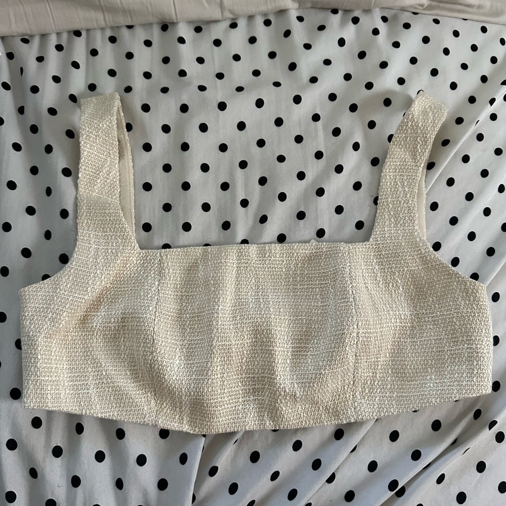 Elegant Commense Cream Women's Top